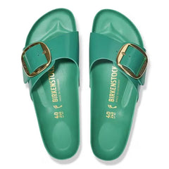 Madrid Big Buckle Natural Leather Patent