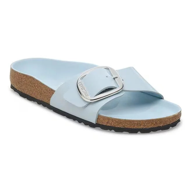 Madrid Big Buckle Natural Leather Patent