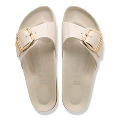Madrid Big Buckle Natural Leather Patent