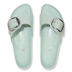 Madrid Big Buckle Natural Leather Patent