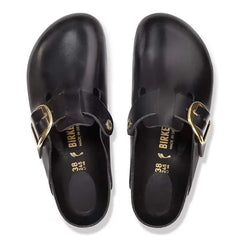 Boston Big Buckle Leather Black Dressy Leather