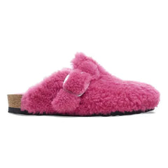 Boston Big Buckle Shearling Fuchsia Tulip