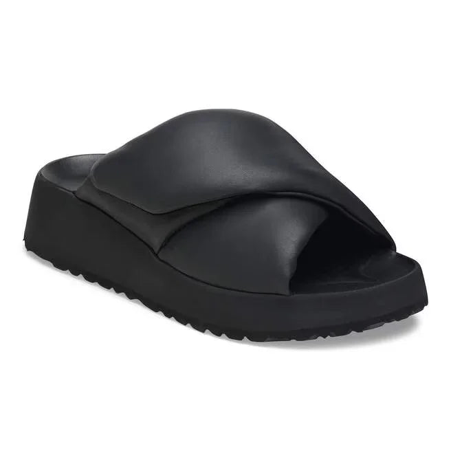 Theda Cross Strap Natural Leather