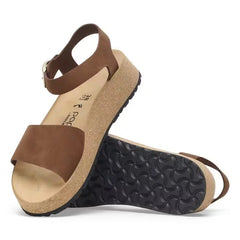 Glenda Nubuck Leather Dark Tea