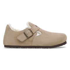 London Shearling Suede Leather