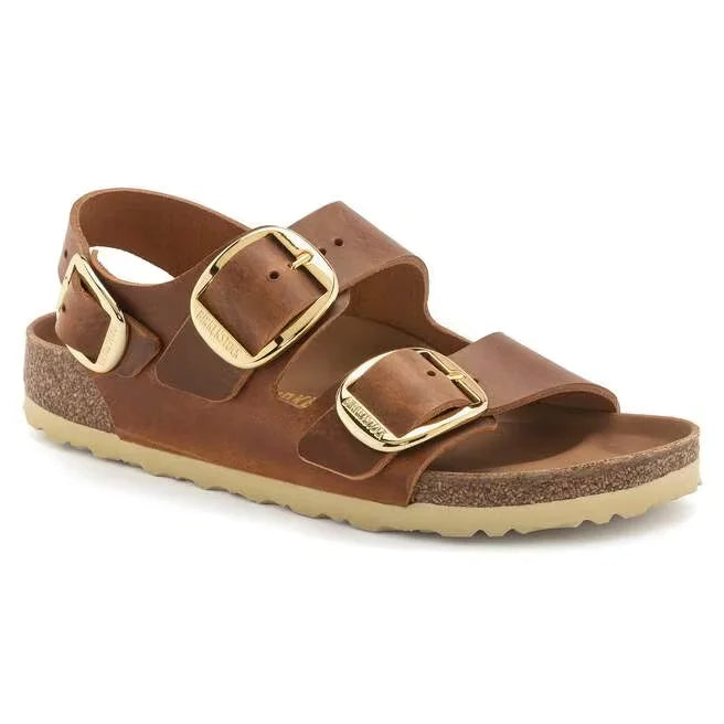 Milano Big Buckle Natural Leather Oiled
