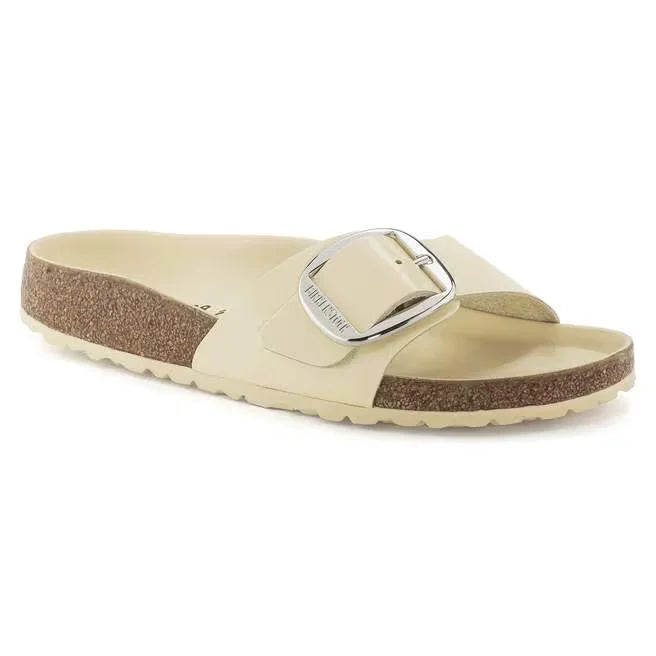 Madrid Big Buckle Natural Leather Patent High Shine Butter