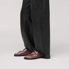Arizona Droplet Buckle Natural Leather Patent