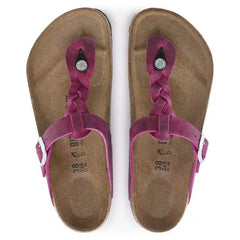 Gizeh Braided Oiled Leather Festival Fuchsia