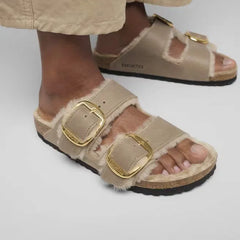 Arizona Big Buckle Shearling Natural Leather Oiled