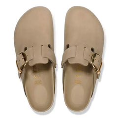 Boston Big Buckle Natural Leather Oiled