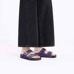Arizona Rivets Suede Leather Acai