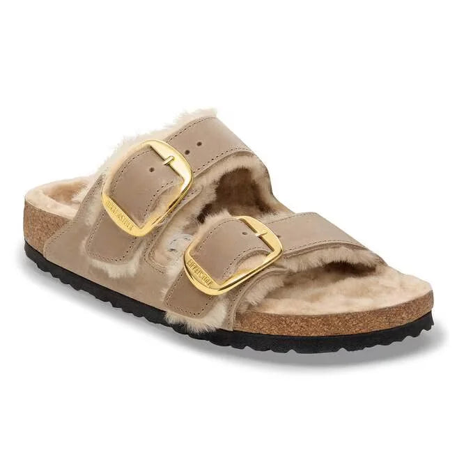 Arizona Big Buckle Shearling Natural Leather Oiled