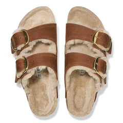 Arizona Big Buckle Shearling Natural Leather Oiled