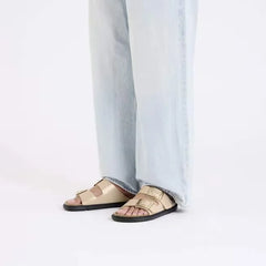 Arizona Droplet Buckle Natural Leather Patent