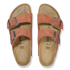 Arizona Suede Embossed Dotted Burnt Orange