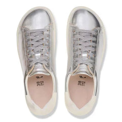 Bend Low Leather Metallic Silver