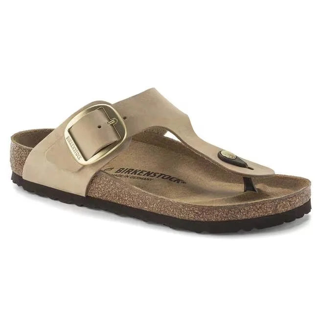 Gizeh Big Buckle Nubuck Leather