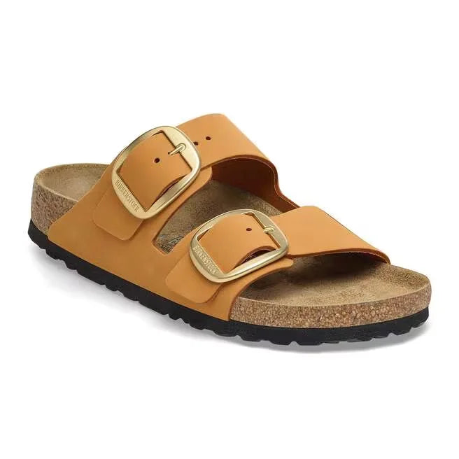 Arizona Big Buckle Nubuck Leather Burnt Orange